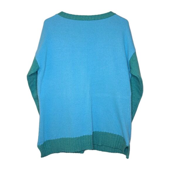 Sundance Women Sweater Cashmere And Wool Blend Size L Two Tone With Pockets - Picture 9 of 11